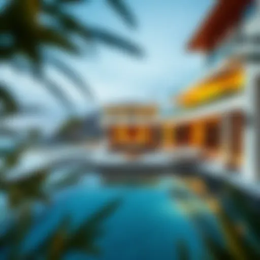 Luxurious Villa in Dubai Scenic view of luxurious rental villa in Dubai