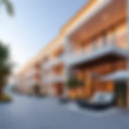 Luxurious exterior view of Serenity Mansions showcasing modern architecture