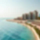 A picturesque view of شاطى البطين showcasing the sandy beach and azure waters
