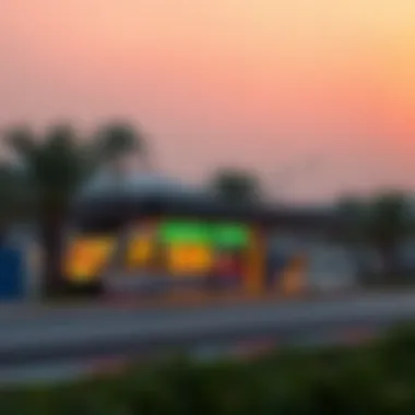 Silicon Oasis Metro Station exterior