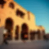 A stunning view of the Souk Al Marfa's architectural design.