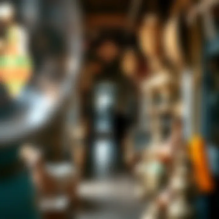 Cultural artifacts representing Dubai's heritage.