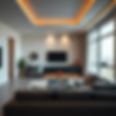 Sleek Studio Living Space Modern studio interior showcasing elegant design