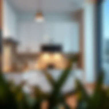 Contemporary Studio Kitchen Design Stylish studio kitchen with contemporary appliances