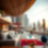 Cinematic Vibes at JBR Beachfront Vibrant beachfront scene at JBR with cinematic elements