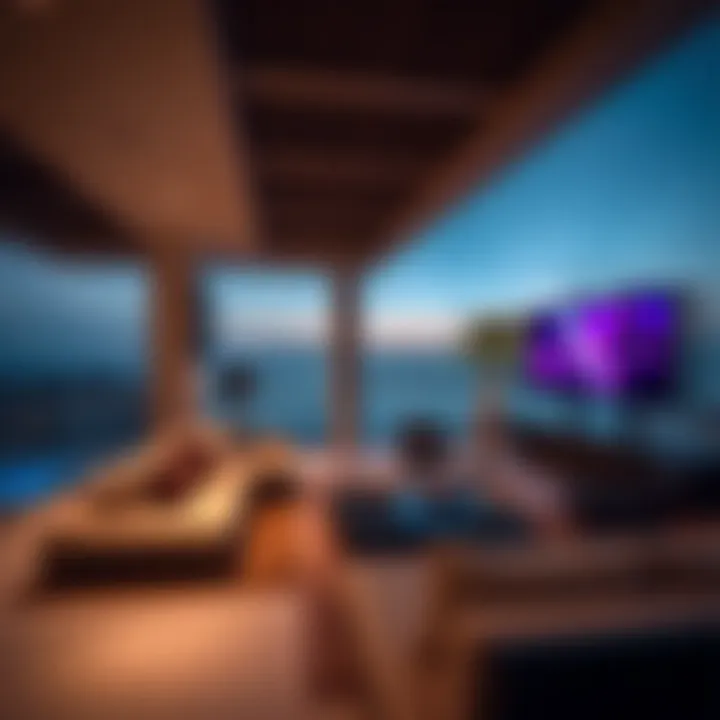 Luxury lifestyle juxtaposed with outdoor cinema at JBR