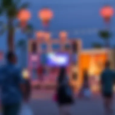 Cultural gatherings and entertainment events on the beach