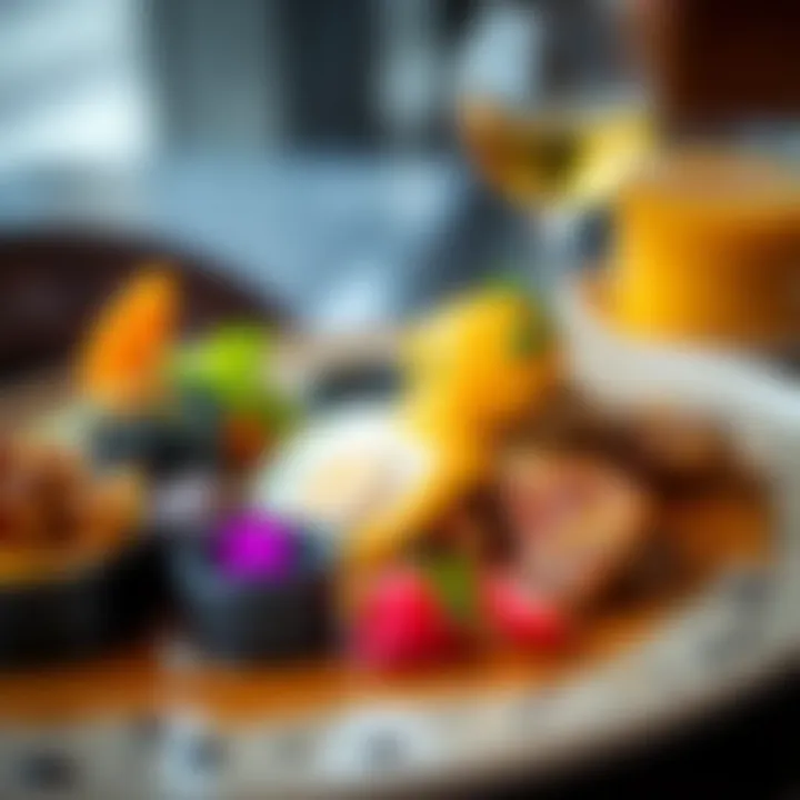 A beautifully plated fusion breakfast dish highlighting modern culinary trends