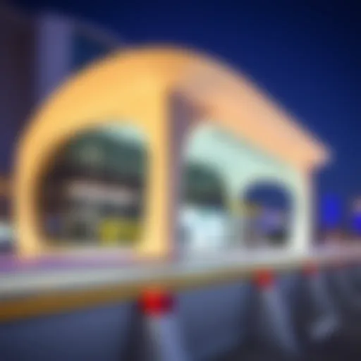 Exterior view of Expo 2020 Metro Station 2 showcasing modern architecture