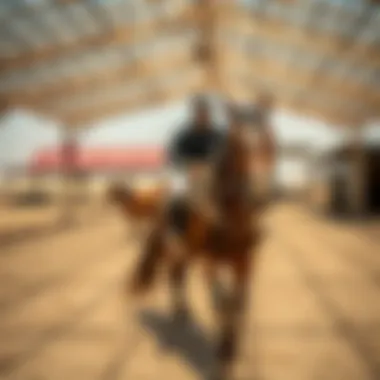 Equestrian Training Arena Traditional equestrian training arena in the Gulf region