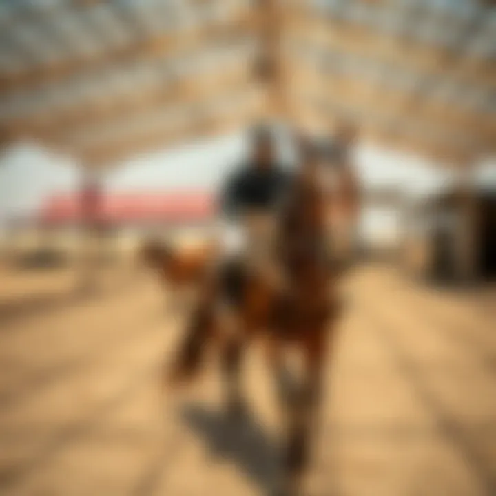 Equestrian Training Arena Traditional equestrian training arena in the Gulf region