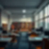 Modern classroom environment in a British school in Dubai