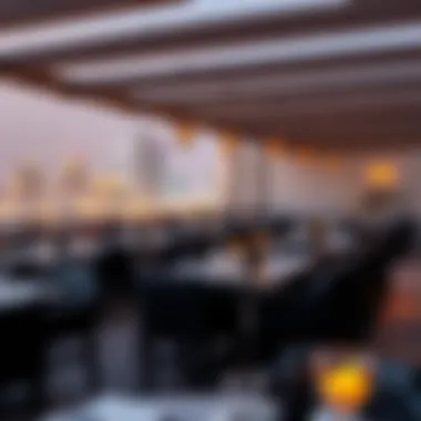 An array of gourmet dishes served in a chic rooftop setting