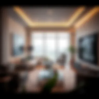 Elegant Interior of Rabdan Apartment Modern interior design showcasing a Rabdan apartment