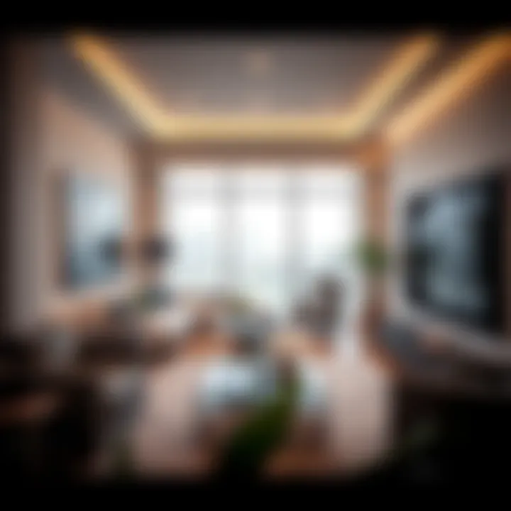 Elegant Interior of Rabdan Apartment Modern interior design showcasing a Rabdan apartment