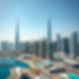 Captivating skyline of Dubai with modern skyscrapers