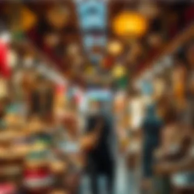 Cultural Richness of Dubai Vibrant cultural market showcasing local crafts