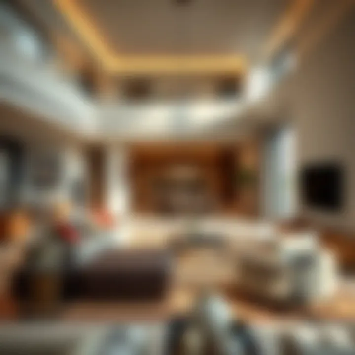 Luxury Living in Veneto An elegant living space in a Veneto property, highlighting modern design and luxury.