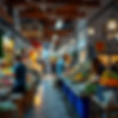 Cultural Richness in Veneto A vibrant market scene within Veneto, reflecting the cultural richness of the area.