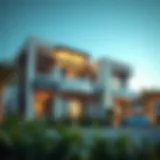 Luxurious Villa Exterior in Abu Hail Luxurious villa exterior in Abu Hail showcasing modern architecture