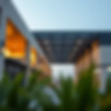 Modern warehouse facility in Al Quoz showcasing architectural design