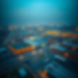 Aerial view of Ras Al Khor industrial area showcasing warehouse facilities