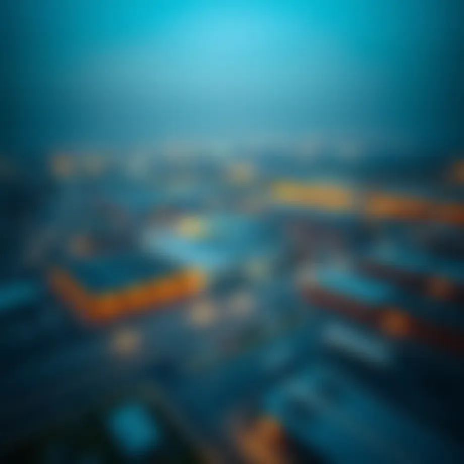 Aerial view of Ras Al Khor industrial area showcasing warehouse facilities