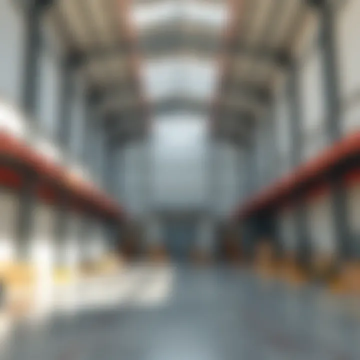 Interior of a Modern Warehouse in Ras Al Khor Modern warehouse interior designed for efficient operations