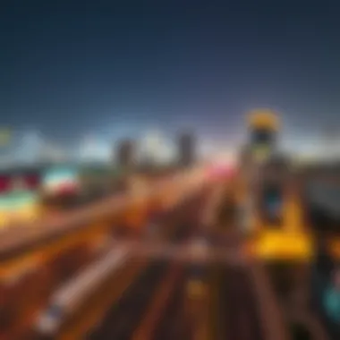 Panoramic view of Sheikh Zayed Road showcasing Wasl Properties