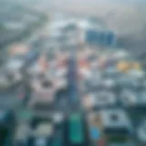 Aerial perspective of Expo City Valley showcasing its architectural brilliance and layout.