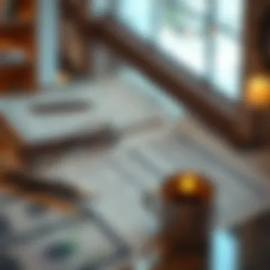 Illustration of financial documents representing lease-to-own agreements