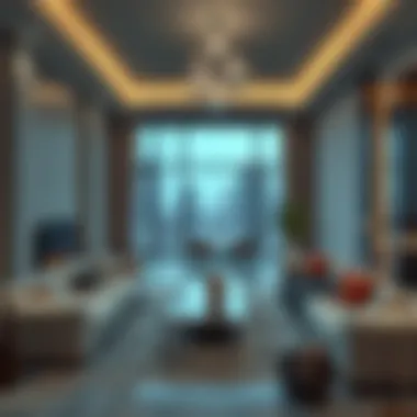 Modern apartment interior design reflecting Dubai's opulence