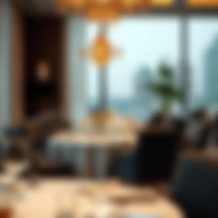 Elegant dining setup at Grand Mercure Garhoud