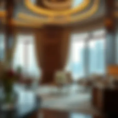 Luxurious interior of Grand Mercure Garhoud