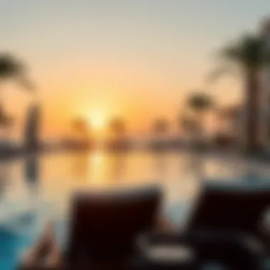 Relaxing poolside at a Dubai Creek hotel