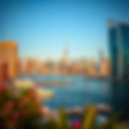 Stunning skyline view of Dubai Creek Harbour