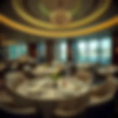 Diverse dining setting featuring exquisite cuisine and ambiance