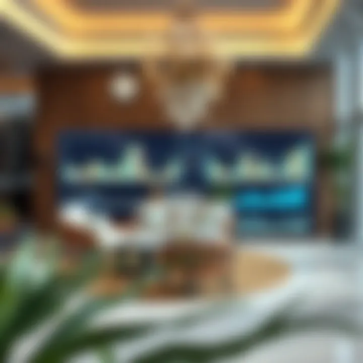 Visual representation of real estate market trends through graphs and charts