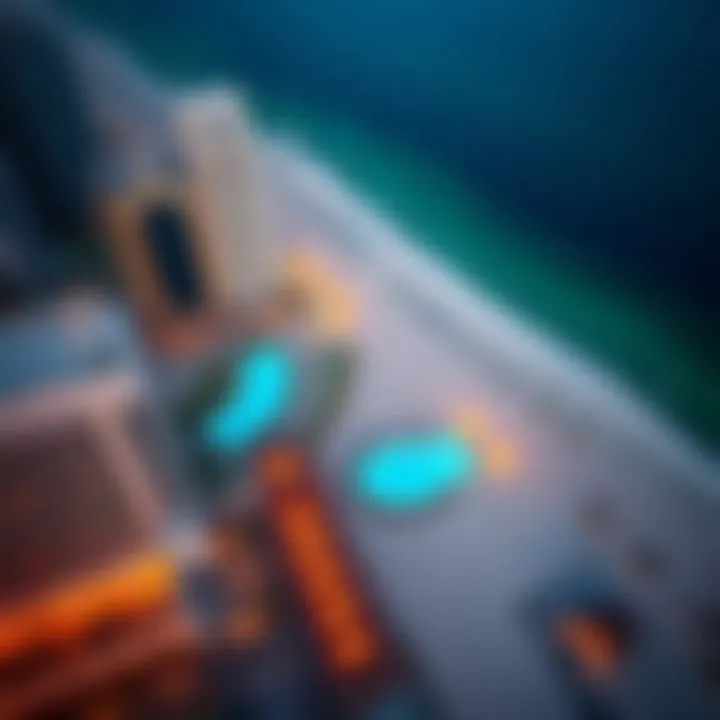 Aerial view of JBR Beach showcasing the vibrant beachfront and facilities