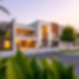 Exterior view of JSS International School showcasing modern architecture
