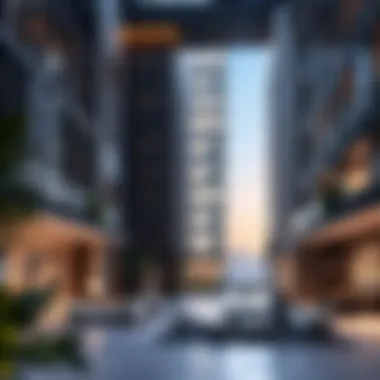 Modern Aesthetics of Jumeirah Garden Building 1 Architectural design of Jumeirah Garden Building 1 showcasing modern aesthetics