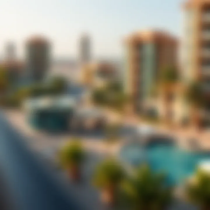 Prime Location Surrounding Jumeirah Garden Building 1 Panoramic view of the location surrounding Jumeirah Garden Building 1