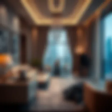 Elegant Apartment Interior Luxurious interior of a Dubai apartment highlighting elegance