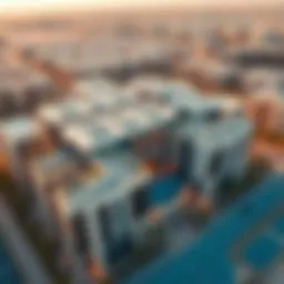 Aerial view of the Mayfair Nshama development showcasing modern architecture