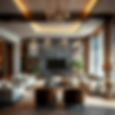 Luxurious Living Room Design Luxurious living room in Millennium Place Barsha Heights
