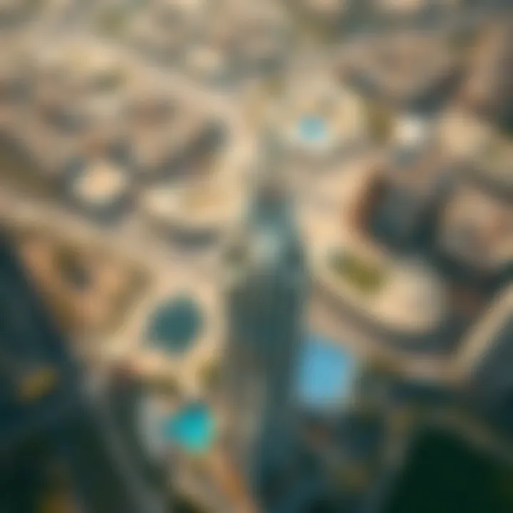 Aerial View of Nassima Tower Aerial view of Nassima Tower showcasing its architectural design