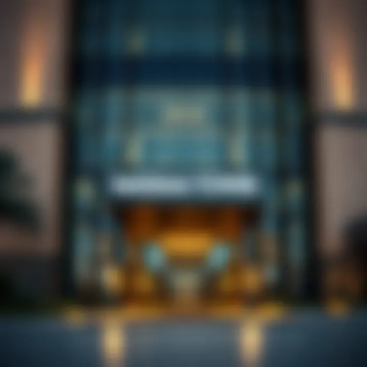 Nassima Tower Entrance Nassima Tower entrance highlighting its modern facade