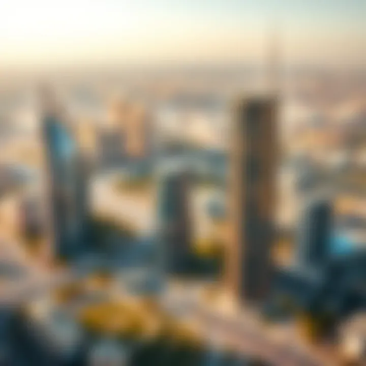 Surroundings of Nassima Tower Surrounding landscape of Nassima Tower depicting urban connectivity