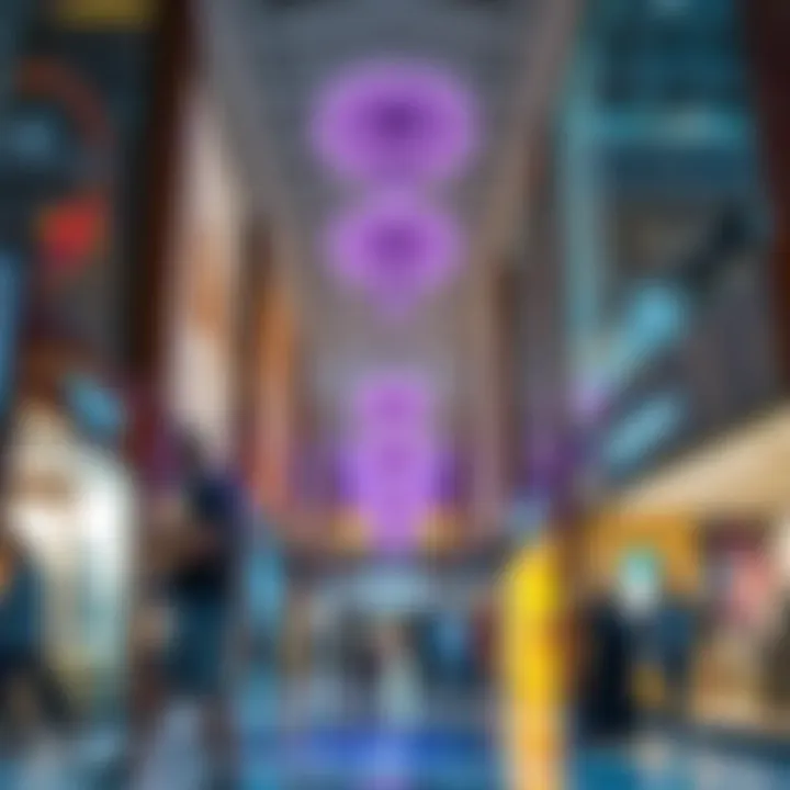 Engaging Retail Experiences in Dubai Mall Interior view of shoppers engaging in retail experiences