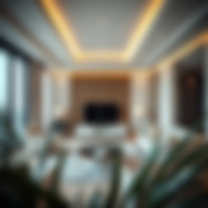 Luxury apartment interior with modern design